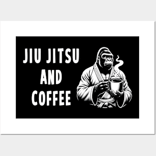 Brazilian Jiu Jitsu And Coffee Posters and Art